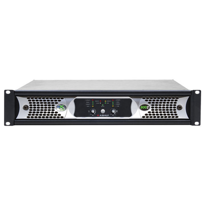 Ashly nX Series NX8002 2-Channel 800W Power Amplifier with Programmable Outputs