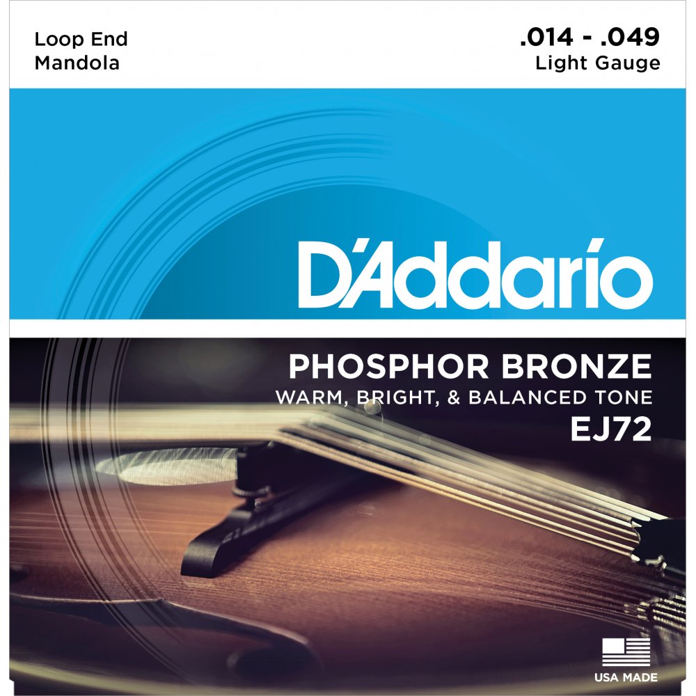 D'Addario EJ72 - Set Mandola Phos Brz Light
