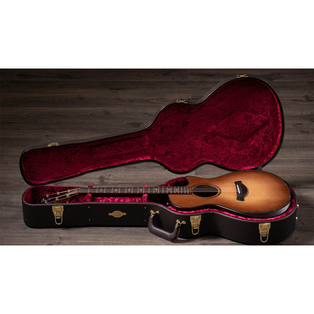 Taylor Guitars Builder's Edition 912ce WHB, Indian Rosewood Back and Sides, West African Crelicam Ebony Fretboard, Expression System ® 2 Electronics, Beveled Cutaway with Taylor Deluxe Hardshell Brown Case