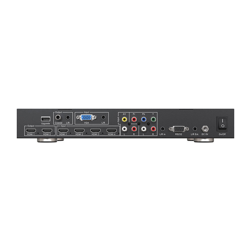 BZBGEAR - 7x2 4K Presentation Switcher Scaler w/HDMI/VGA/Component/Composite Video & Audio