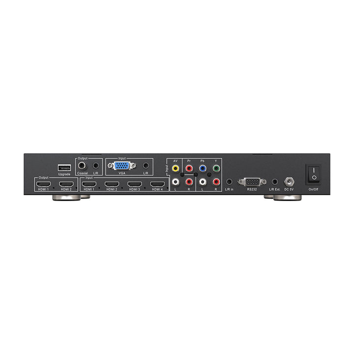 BZBGEAR - 7x2 4K Presentation Switcher Scaler w/HDMI/VGA/Component/Composite Video & Audio