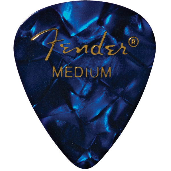 Fender Guitar Pick 351 Shape Premium 1 Gross - Blue Moto - Medium, 144-Count