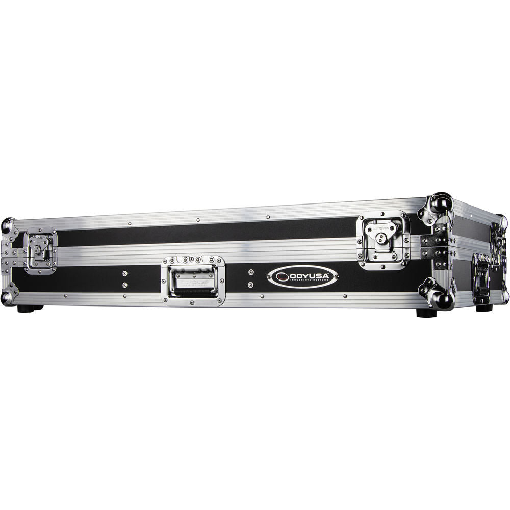 Odyssey FZ10CDJWXD Coffin Flight Case for 10” DJ Mixer & 2x Media Players - Silver and Black
