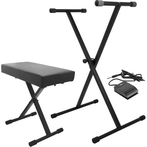 On-Stage KPK6520-CB Keyboard Stand and Bench Pack w/ Pedal