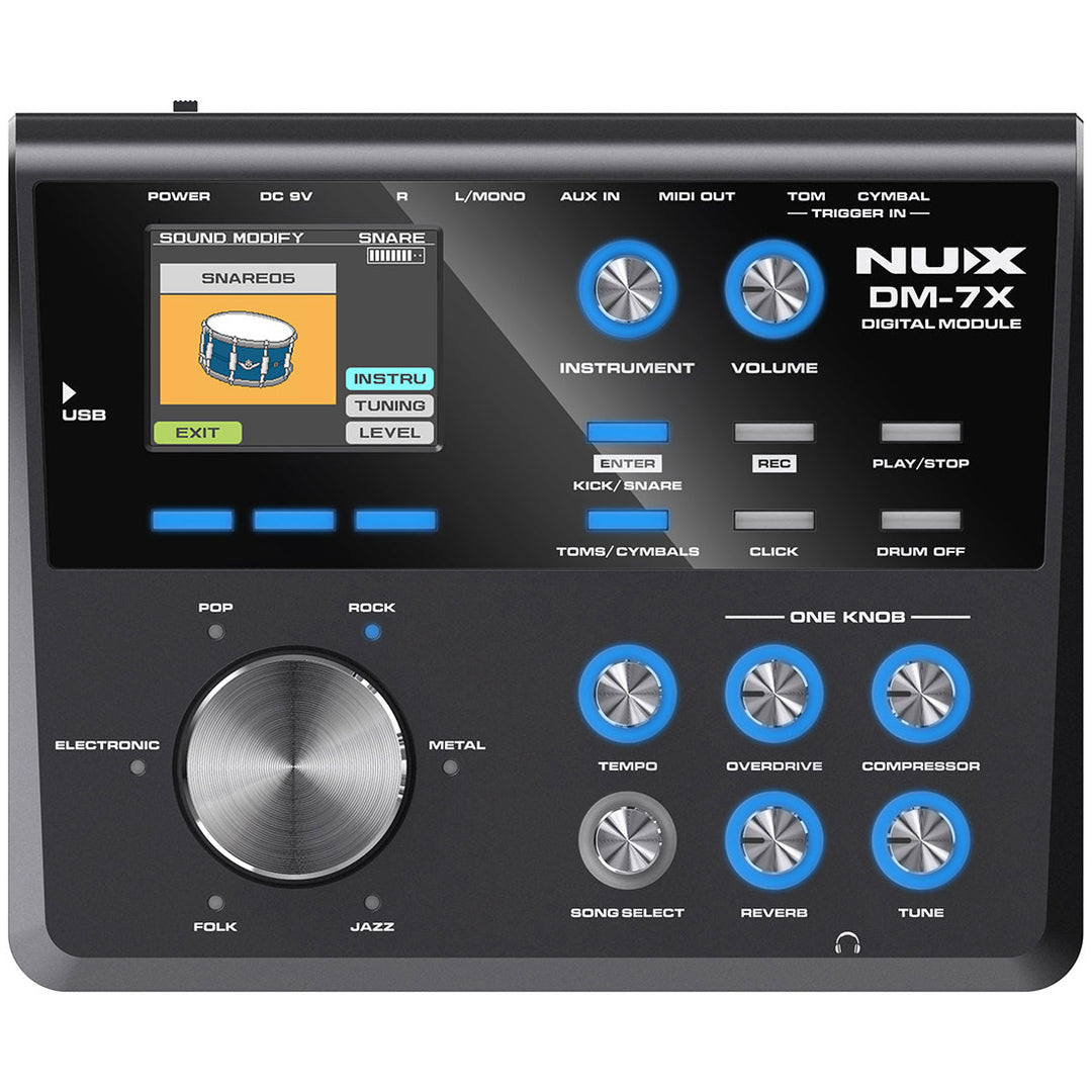 Nux DM-7X All-Mesh Head Digital Electronic Drum Kit