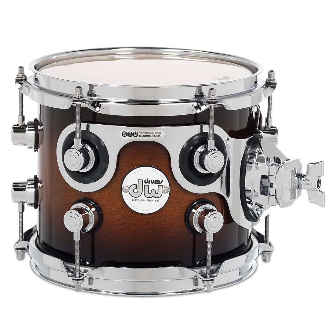 DW Design Series Rack Tom 7x8 Gloss Lacquer - Tobacco Burst