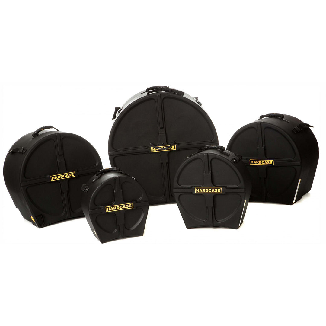 HARDCASE HROCK1 - Drum Kit Cases for Rock Set - Includes HN14S, 12T, 16FT, 18FT, 24B