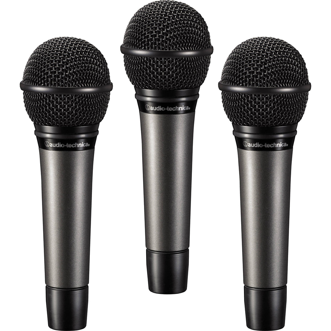 Audio-Technica ATM510PK Vocal Microphone Pack Includes 3x ATM510, Zippered Pouches and Mic Clips