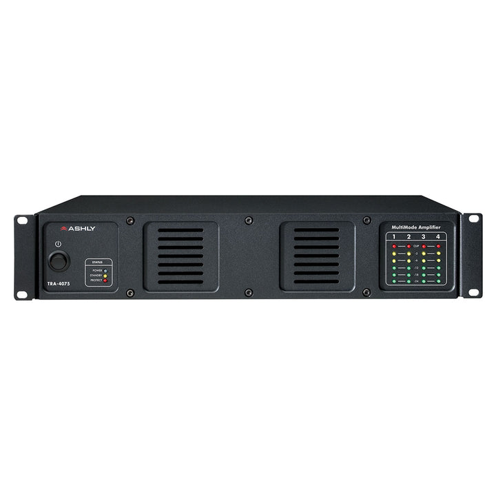 Ashly 4 x 75 W @ 4 Ohms, 25V, 70V, 100V