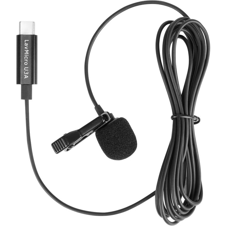 Saramonic LavMicro U3A Omnidirectional Lavalier Microphone w/ USB Type-C Connector - 6.5’ Cable