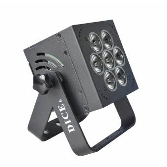 LCG DICE 6 Light Fixture RGBAW+UV color mixing via 7 x 12W 6-in 1 LEDs