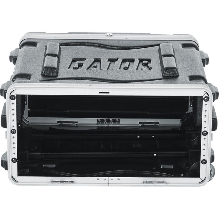 Gator GRR4L 4U Polyethylene, 19'' Roller Rack With Wheels, Pull-Out Handle