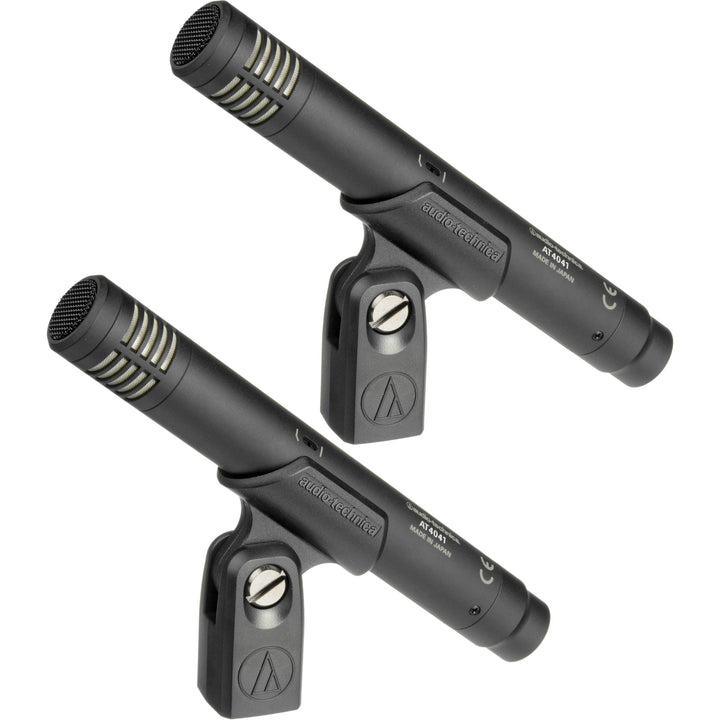 Audio-Technica AT4041SP 40-Series Studio Microphone Pack Includes 2x AT4041 Mics w/ Clamps & Windscreens