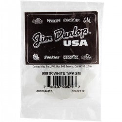 Dunlop JD9001R Thmpks Plastic White Sml 12/P