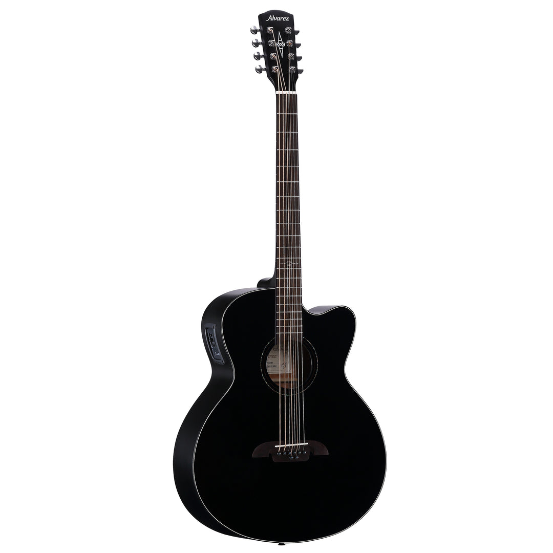 Alvarez ABT60CE-8 - Artist Baritone 8-String Acoustic Guitar w/ Cutaway - Black