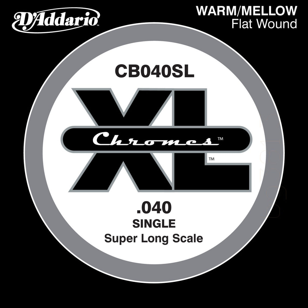 D'Addario CB040SL - SINGLE  BASS CHROMES 040 SL