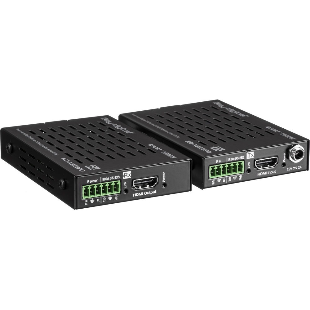 Key Digital KD-X222PO HDBaseT 4K HDMI Extender Set
