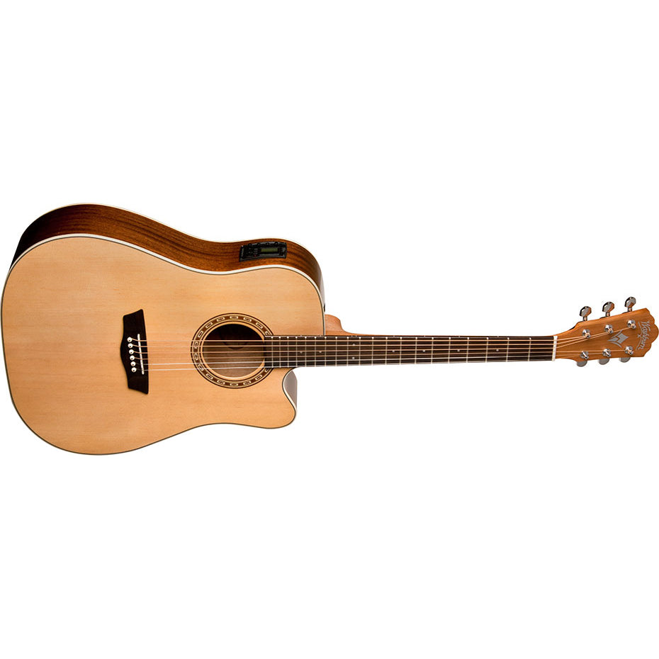 Washburn WD7SCE-A Harvest Dreadnought w/Cutaway/Pickup,Solid Spruce Top, Mahogany Back & Sides