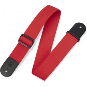 Levy's M8POLY-RED Polypropylene Guitar Straps