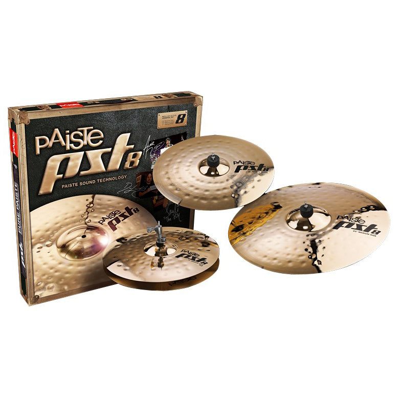 Paiste PST 8 Reflector Universal Cymbal Set - 14” / 16” / 20”