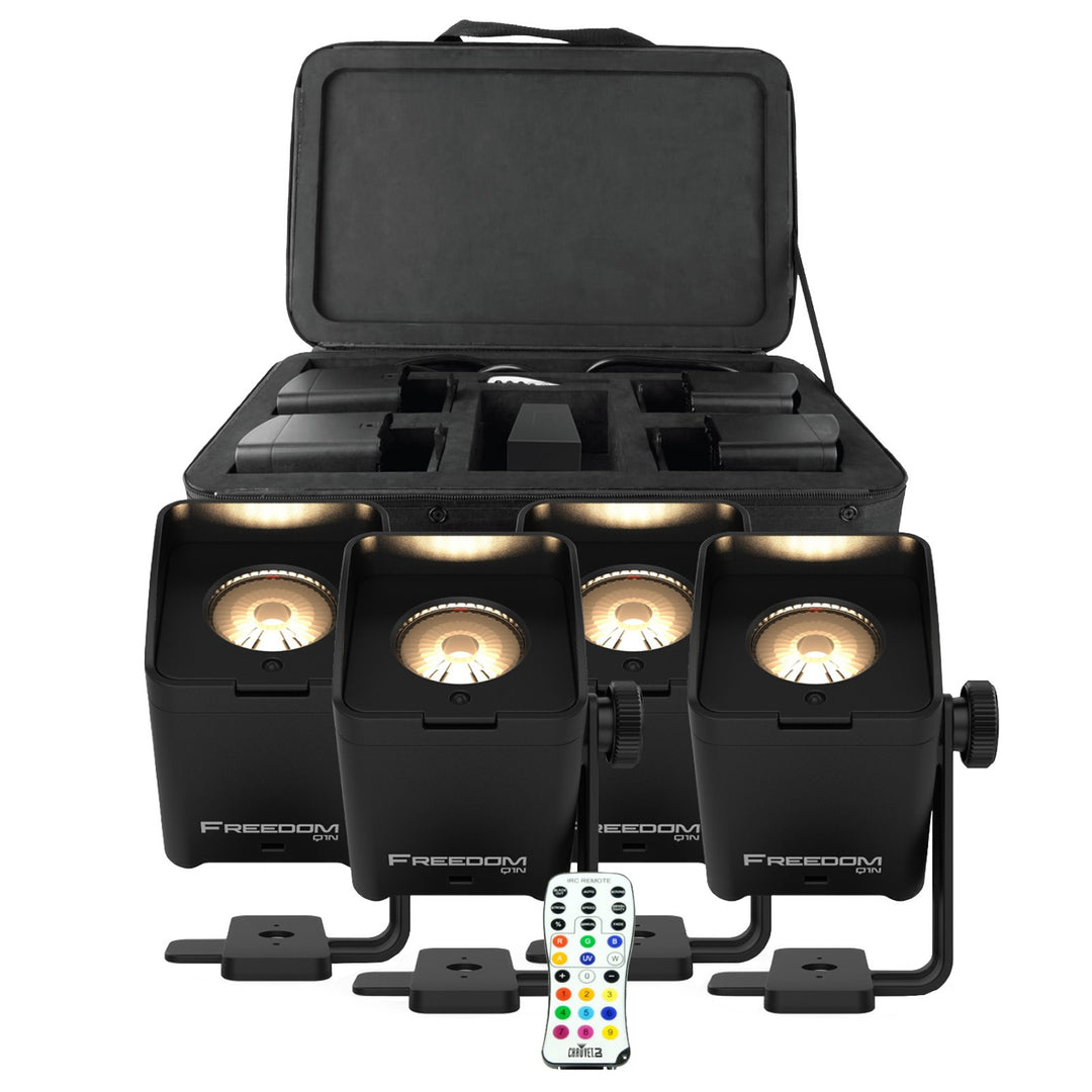 Chauvet DJ Freedom Q1N Battery RGB+WW Pinspot (4-Pack)