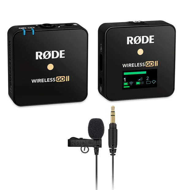 Rode Microphones Wireless GO II Single Set + Rode Lavalier GO Bundle
