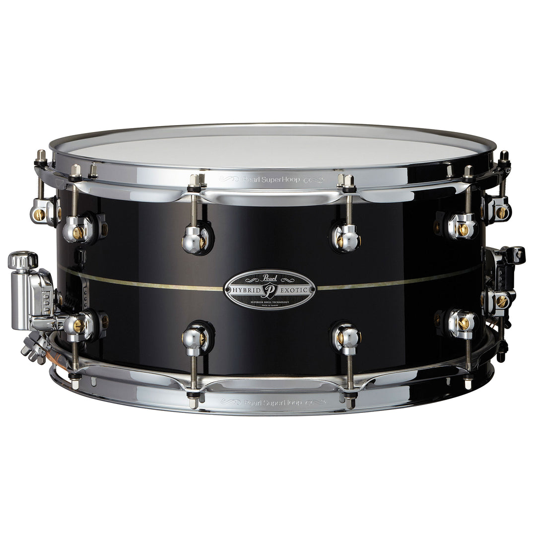 Pearl HEK1465 14 X 6.5" KAPUR Snare Drum  W/ Inner Fiberglass in Black Smoke