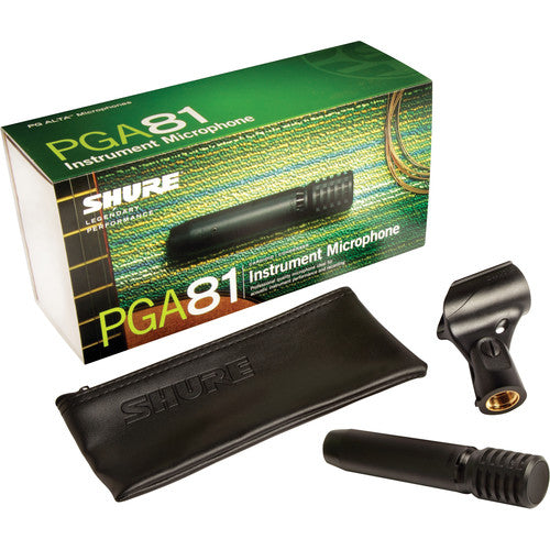 Shure PGA81 Cardioid Condenser Instrument Microphone (No Cable)
