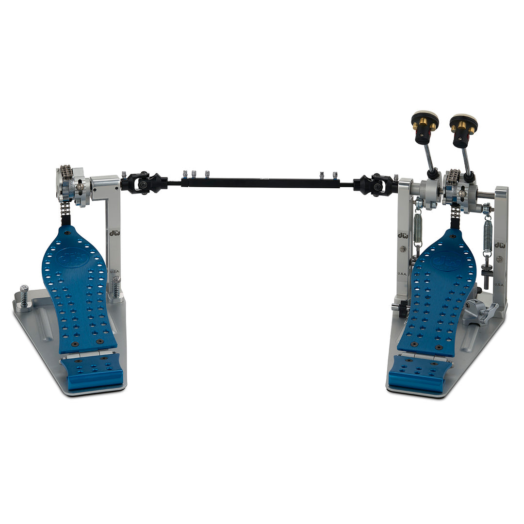 DW CPMCD2BL Machined Chain Drive Double w/ Blue Footboard & Heel