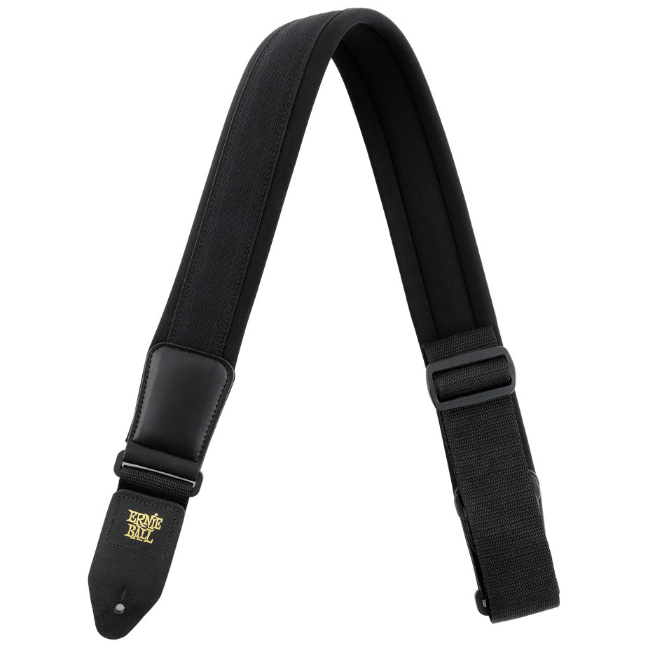 Ernie Ball Padded 2.5” Neoprene Guitar Strap - Black