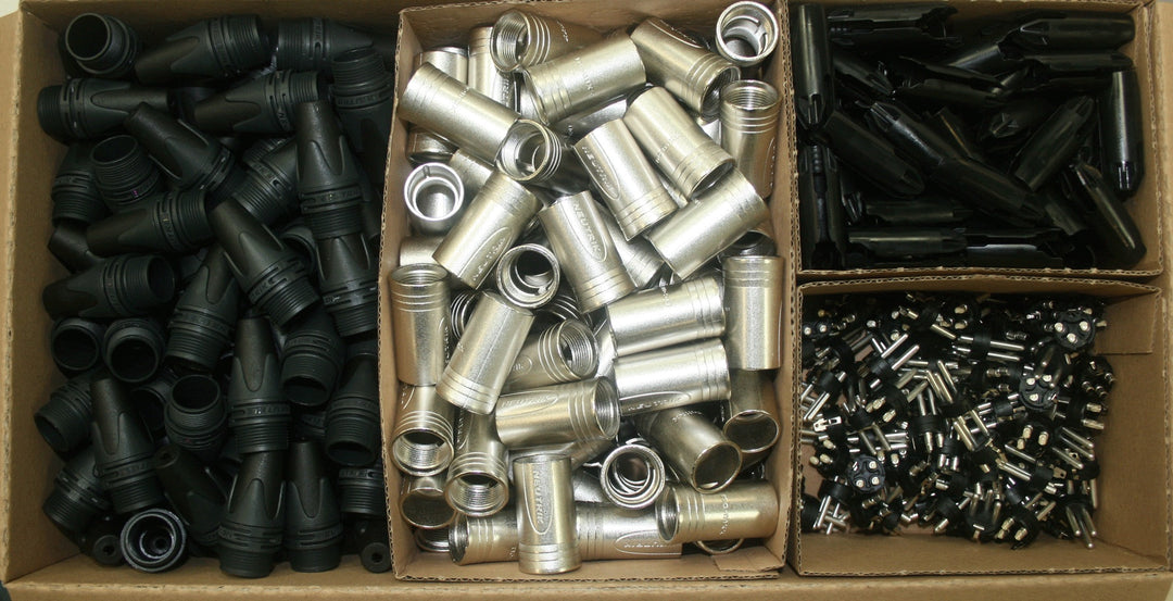 Neutrik NC3MXX-D Bulk 3pin XLR Male Connectors (100-Pack)