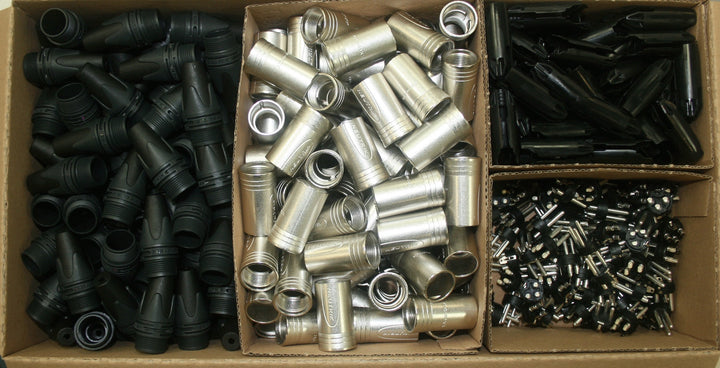 Neutrik NC3MXX-D Bulk 3pin XLR Male Connectors (100-Pack)