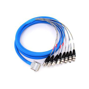 Digiflex DDMY-4FX4MX-6 - 6 Foot D-8PR AES Fan Cable -Yamaha DB25M to XLRF and XLRM