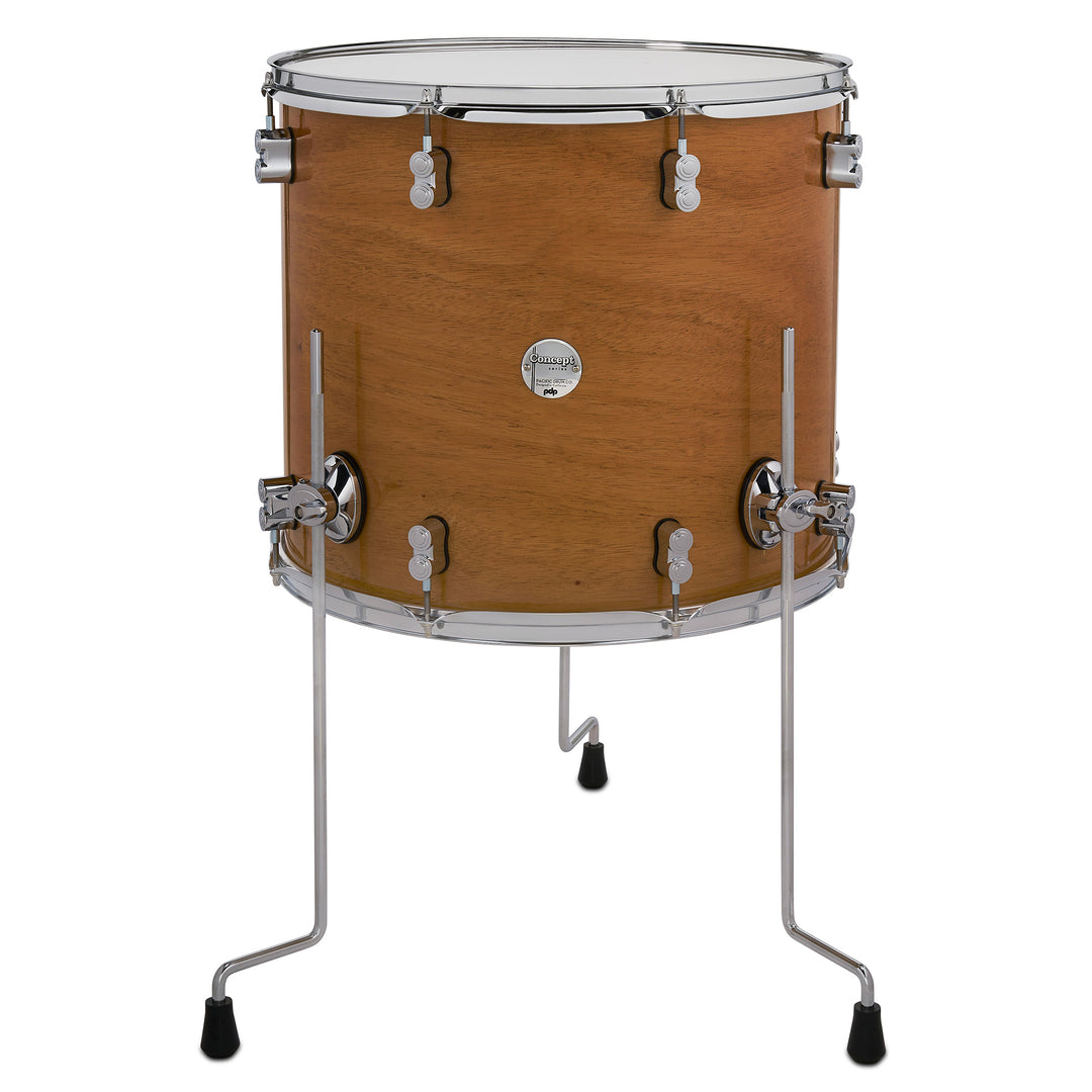 PDP Concept Exotic Series Floor Tom (16x18) Maple w/ Chrome Hardware - Honey Mahogany