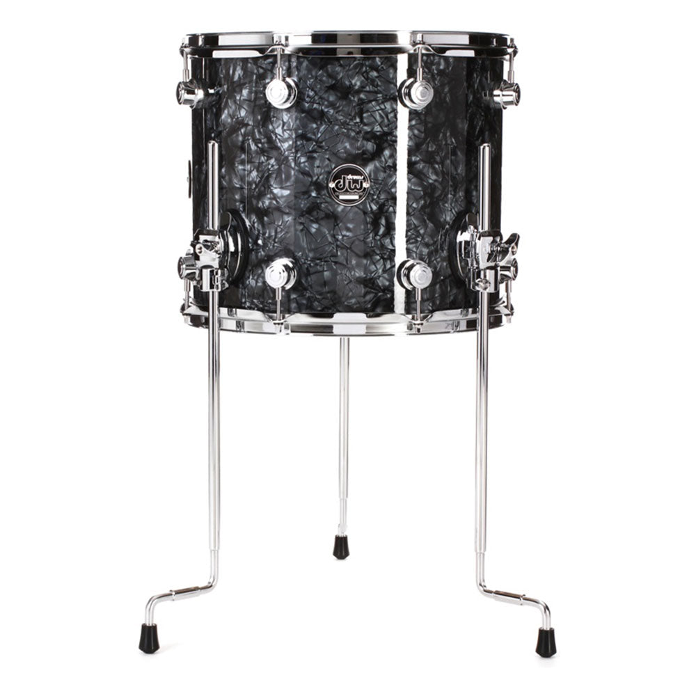 DW Performance Series Floor Tom 14x14 Finish Ply - Black Diamond