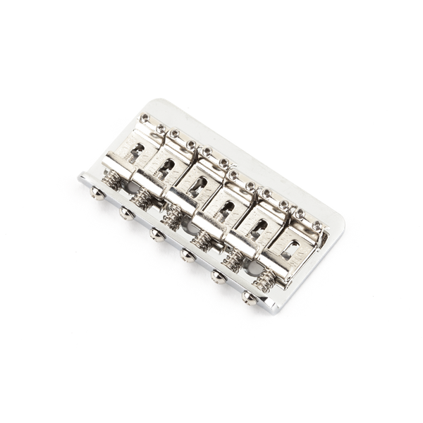 Fender 6-Saddle Hardtail Classic/Standard Series Bridge Assembly (Chrome) - Chrome
