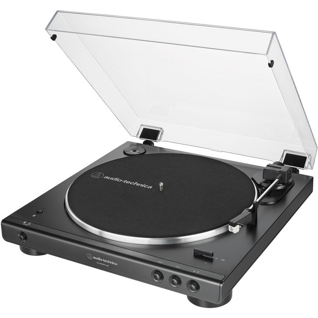 Audio-Technica AT-LP60XBT-USB-BK Fully Automatic Two-Speed Stereo Turntable with Bluetooth & USB - Black