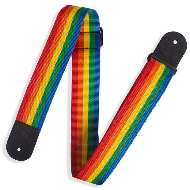 Levy’s M8POLY-RNB Basic Rainbow Guitar Strap