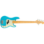 Fender American Professional II Precision Bass V Maple Fingerboard Electric Bass Guitar - Miami Blue