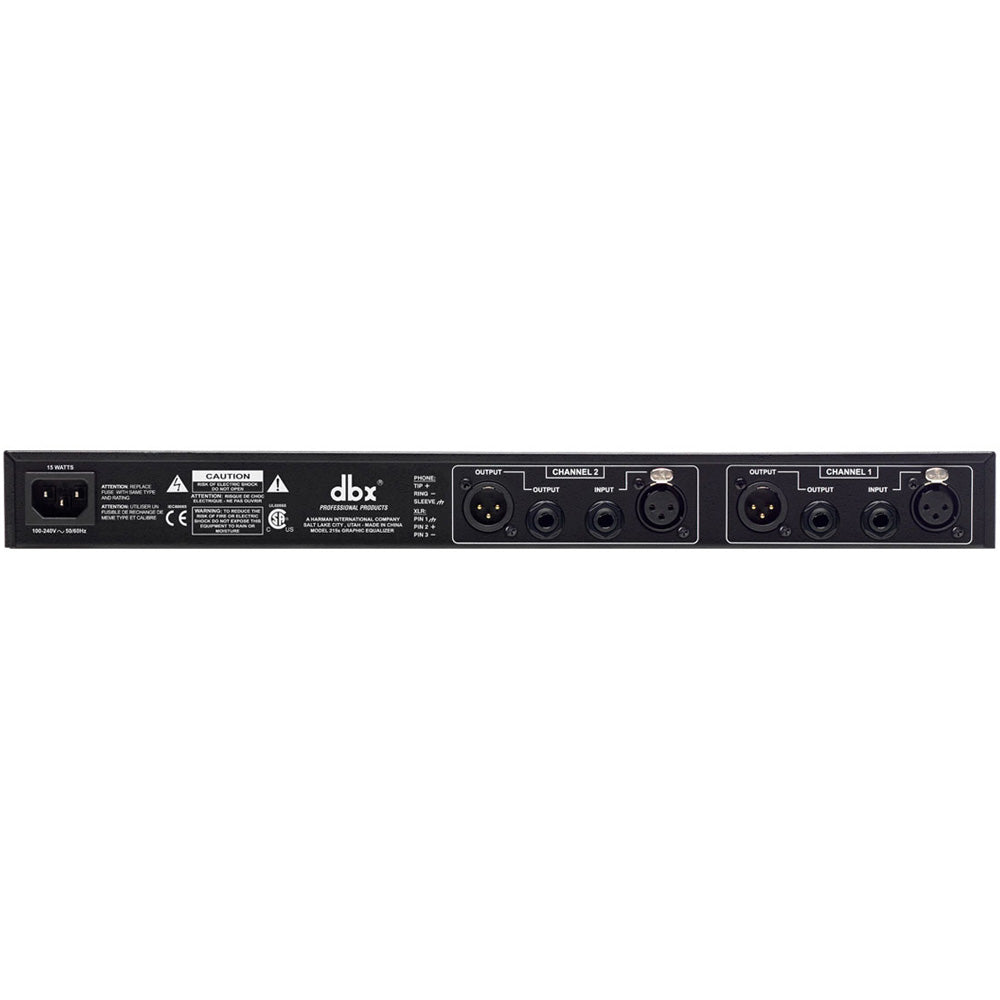 DBX 215s Dual-Channel 15-Band Equalizer