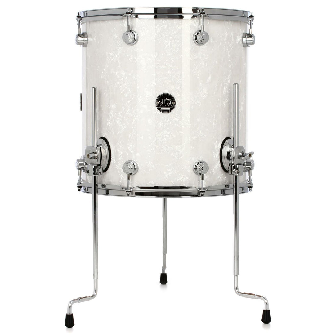 DW Performance Series Floor Tom 16x16 Finish Ply - White Marine