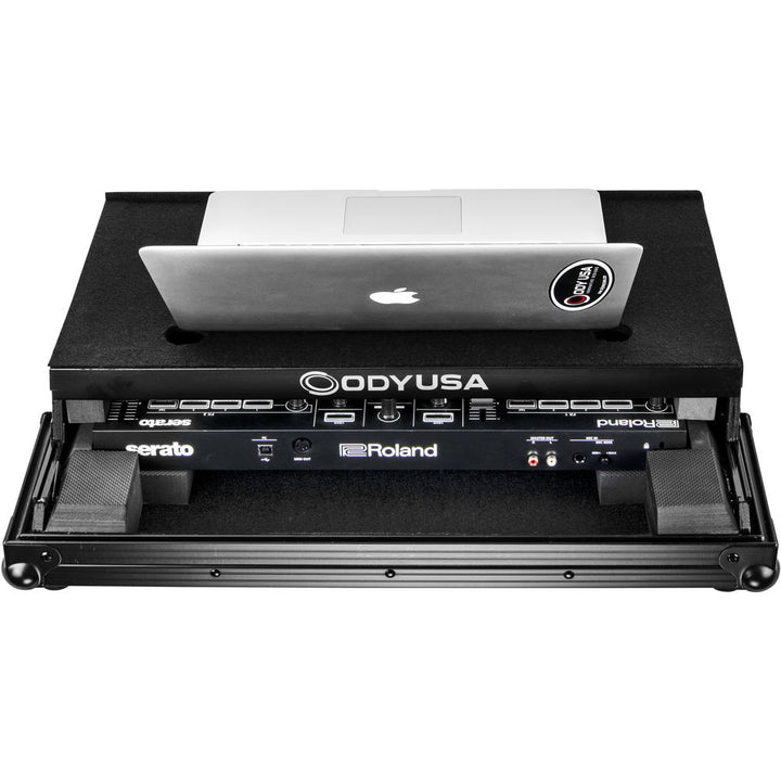 Odyssey FRGSDJ202BL Flight Zone Low-Profile Glide Style Case for Roland DJ-202 DJ Controller - Black