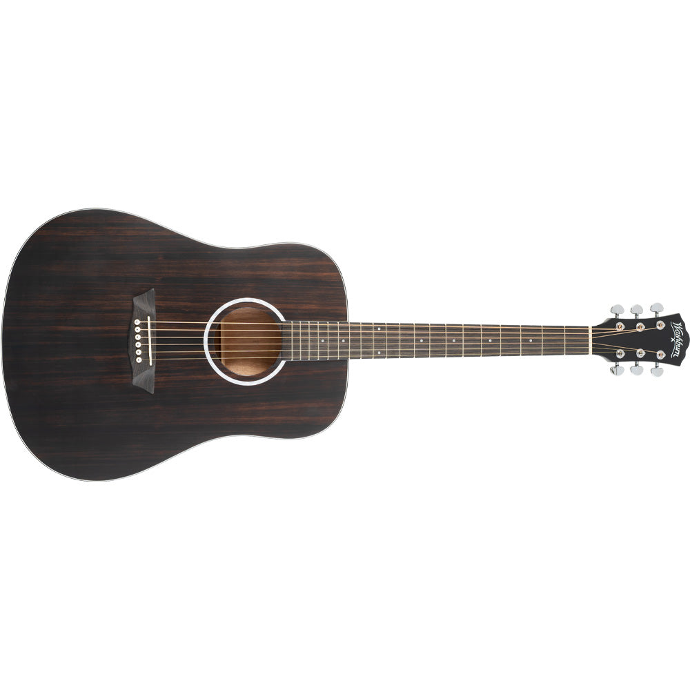 Washburn DFED Deep Forest Dreadnought,Striped Ebony Top, Okoume Back & Sides