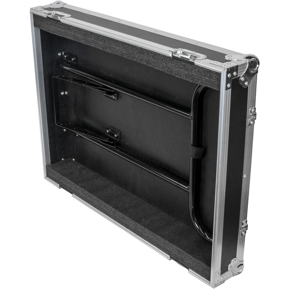 Odyssey FZWB4WDLX Flight Zone Deluxe 4-Drawer Workbox Tour Case with Casters & Side Table