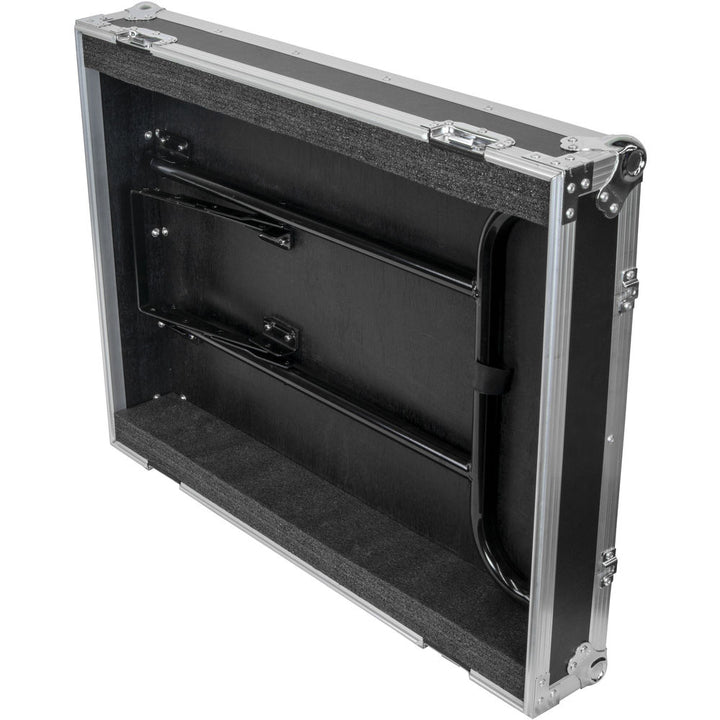 Odyssey FZWB4WDLX Flight Zone Deluxe 4-Drawer Workbox Tour Case with Casters & Side Table