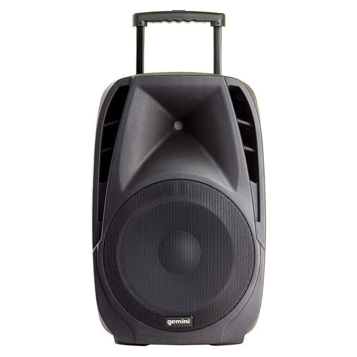 Gemini ES-15TOGO Mobile 15” PA System w/ Bluetooth & Wireless Microphones