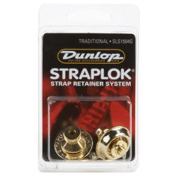 Dunlop SLS1504G Trad.Gold Flash Straplok Set