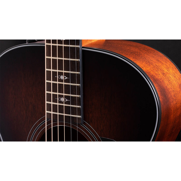 Taylor Guitars 322e 12-Fret, West African Crelicam Ebony Fretboard, Expression System ® 2 Electronics, Non-cutaway with Taylor Deluxe Hardshell Brown Case