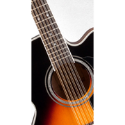 Takamine P6JC-12-BSB Jumbo Cutaway 12-String Acoustic - Brown Sunburst Gloss
