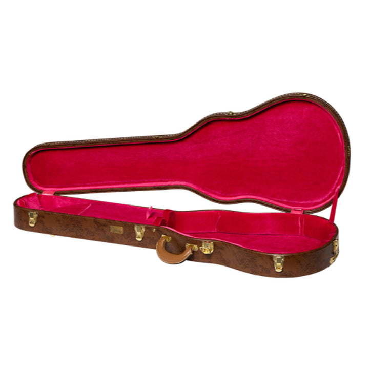 Gibson Lifton Historic "5-Latch" Brown/Pink Hardshell Case, Les Paul